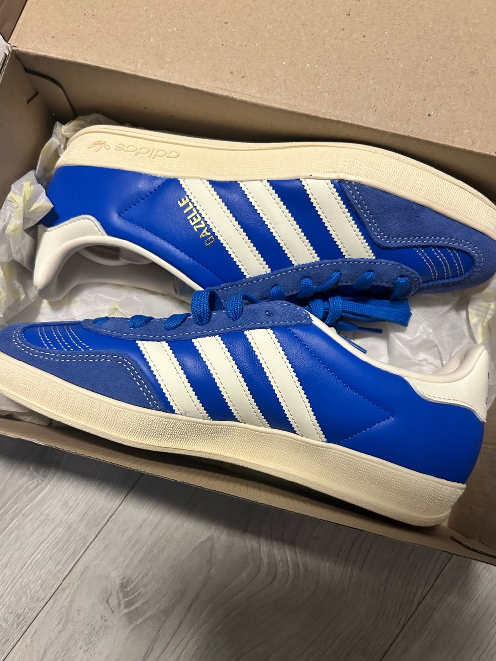 adidas Gazelle Men's Royal Blue & White Sneakers